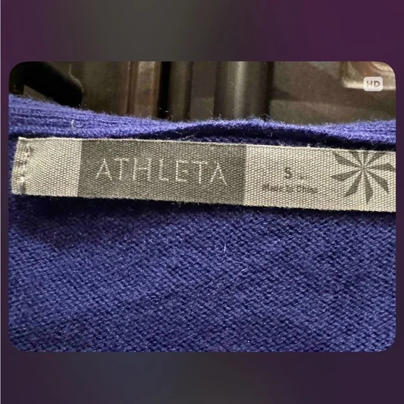 Athleta Women's purple Cardigan with Zipper & hood SMALL - Picture 3 of 5